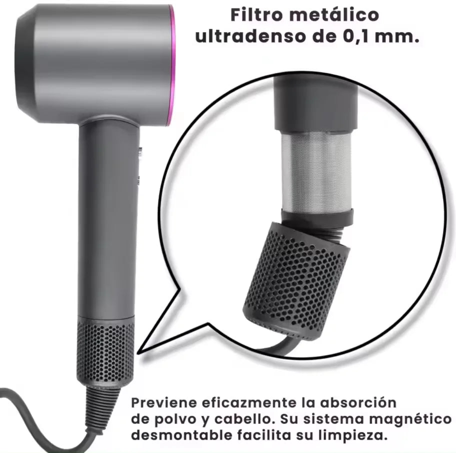 Secador Profesional 5 en 1 CECODADI – 2000W, Función Frío, Termorregulación y Bajo Ruido