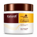 KARSEELL Hair Mask with Collagen, Coconut Oil, Argan, and Maca - Intensive Repair and Deep Hydration for Dry, Damaged Hair, Travel Size 100ml, Professional Anti-Frizz Treatment, Enhances Shine and Softness