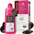 Karseell hair dye shampoo 10 in 1 covers gray instant dye hair color shampoo hair without parabens without silicones without ammonia men and women 500ml. - natural black