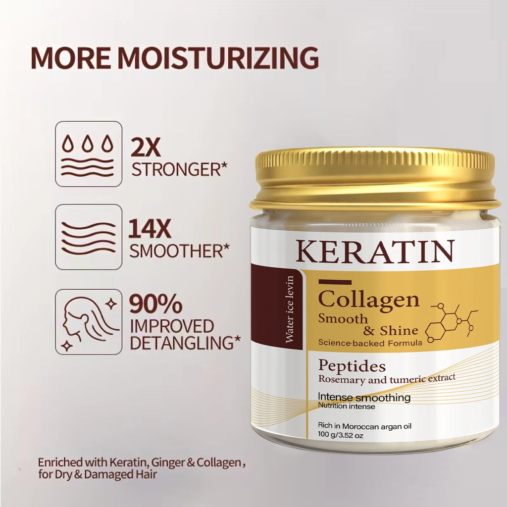 Mascarilla Capilar de Keratina y Colágeno con Romero – Tratamiento Alisador Intensivo