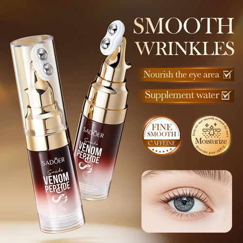 Crema Contorno de Ojos SADOER con Péptidos de Veneno de Serpiente – Antiarrugas y Antiojeras