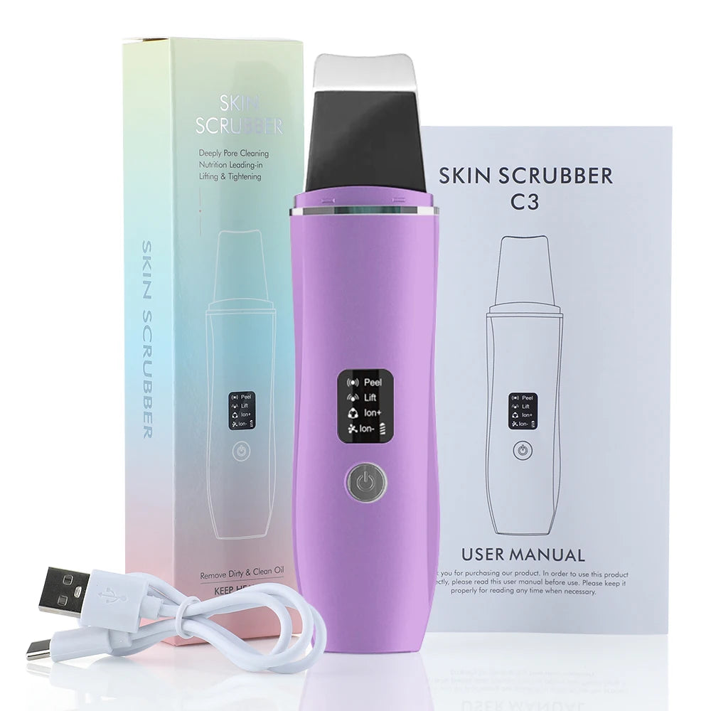 ScalpBoost – Espátula Ultrasónica Facial con EMS y Microcorriente