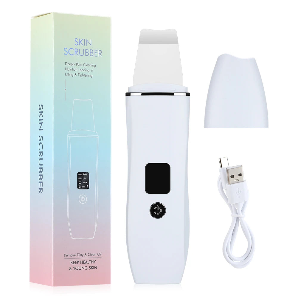 ScalpBoost – Espátula Ultrasónica Facial con EMS y Microcorriente