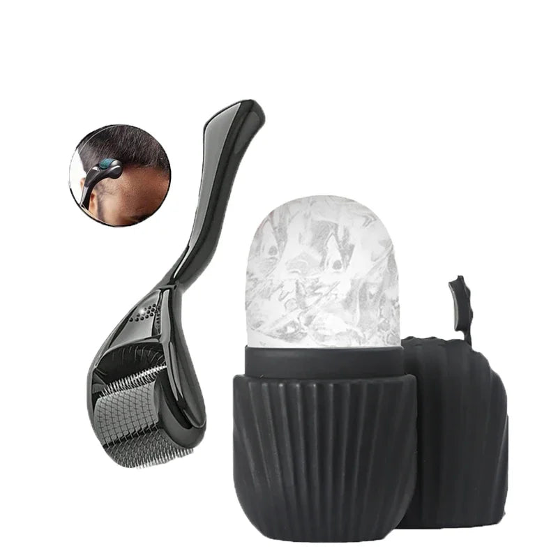 Rodillo Facial de Hielo – Set Dermapen y Rodillo Antiinflamatorio para Piel Luminosa
