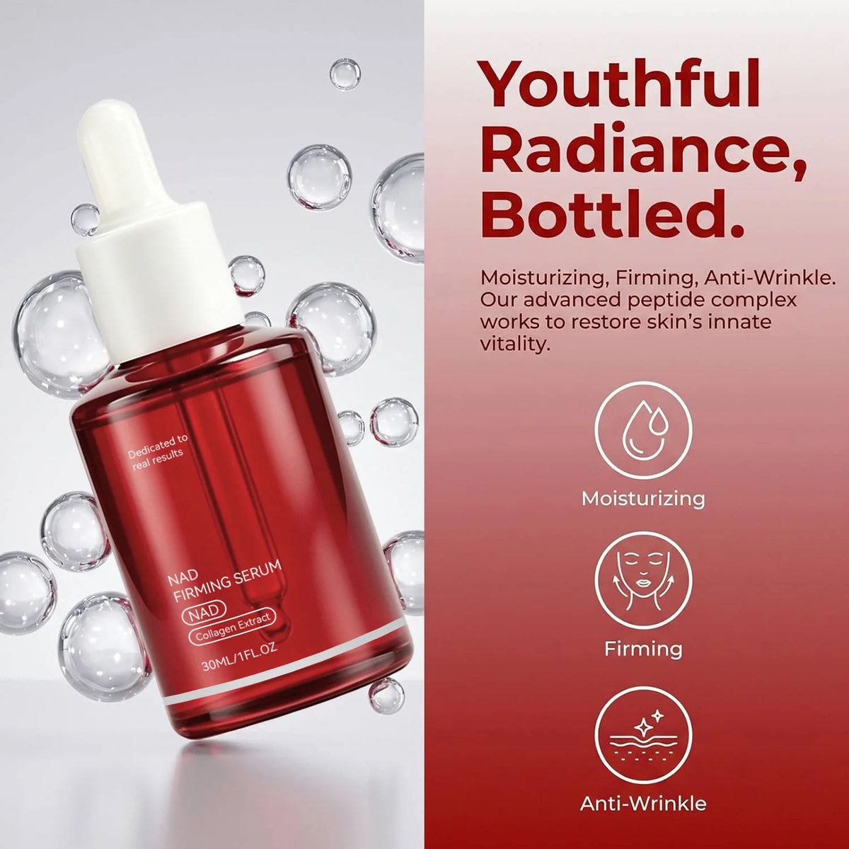 NAD+ Firming Serum – Firming Serum with Collagen and Peptides 30ml