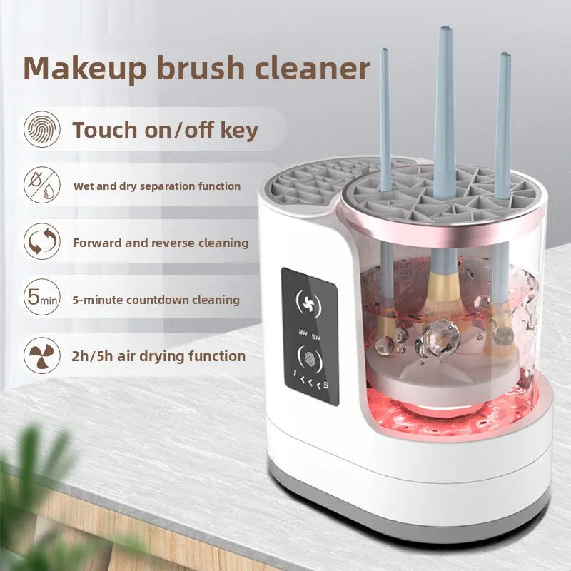 BrushClean Pro – Limpiador Eléctrico de Brochas de Maquillaje