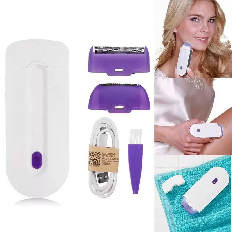 Laser Touch Pro – Epilador Eléctrico Recargable para Cuerpo, Rostro y Zona Bikini