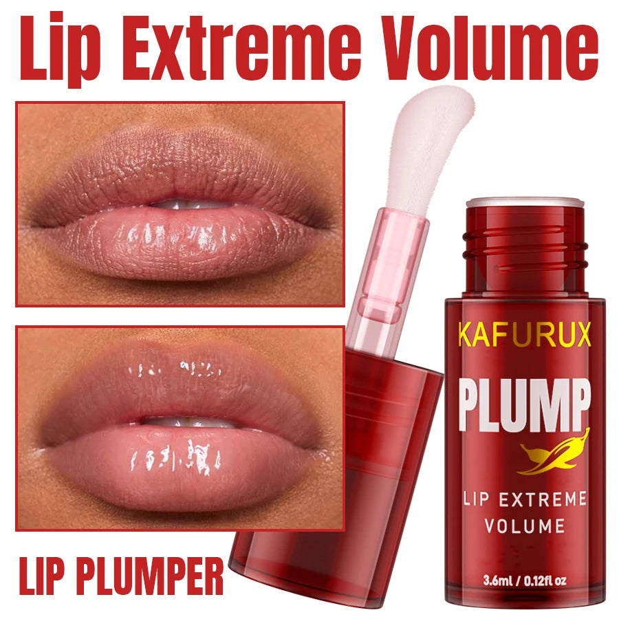Lip Plumper Oil – Lip Volumizing Oil with Chili and Long-Lasting Shine