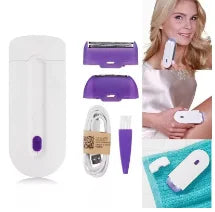Laser Touch Pro – Epilador Eléctrico Recargable para Cuerpo, Rostro y Zona Bikini