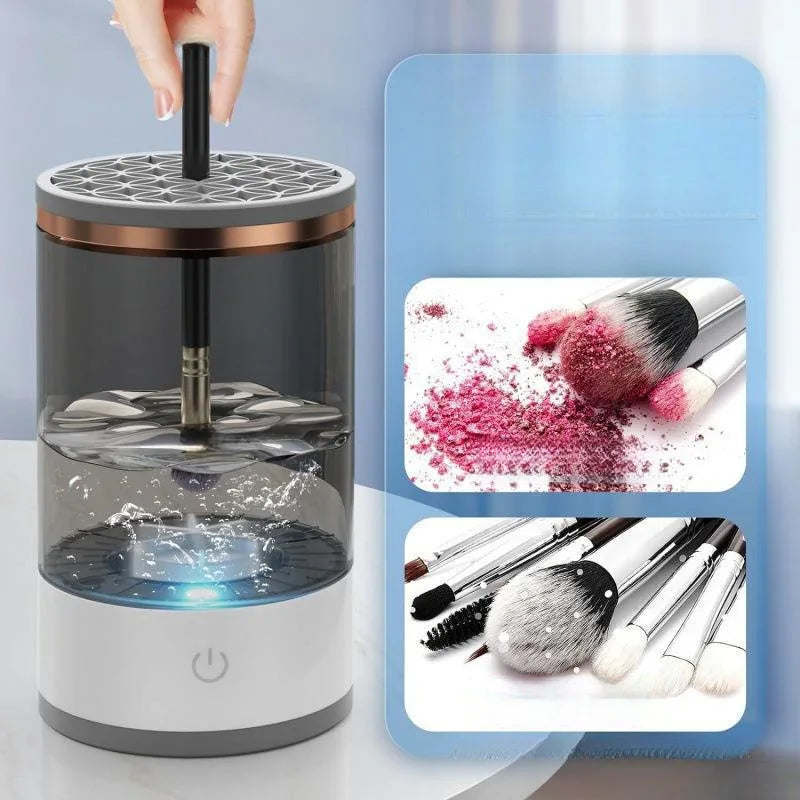 BrushClean Pro – Limpiador Eléctrico de Brochas de Maquillaje