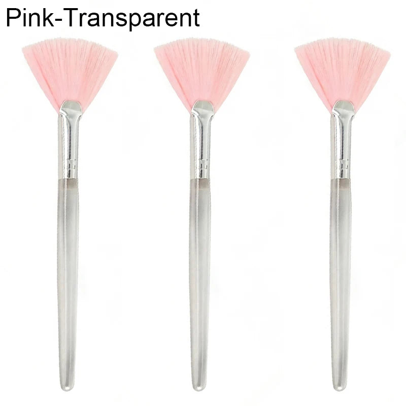 Fan Facial Brushes – Set of 3, 6, or 12 Brushes for Mask and Makeup