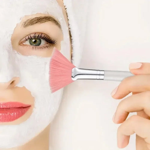Brochas Faciales Abanico – Set de 3, 6 o 12 Brochas para Máscara y Maquillaje