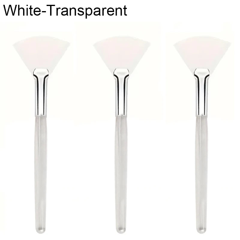 Fan Facial Brushes – Set of 3, 6, or 12 Brushes for Mask and Makeup