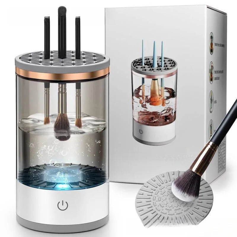 BrushClean Pro – Limpiador Eléctrico de Brochas de Maquillaje
