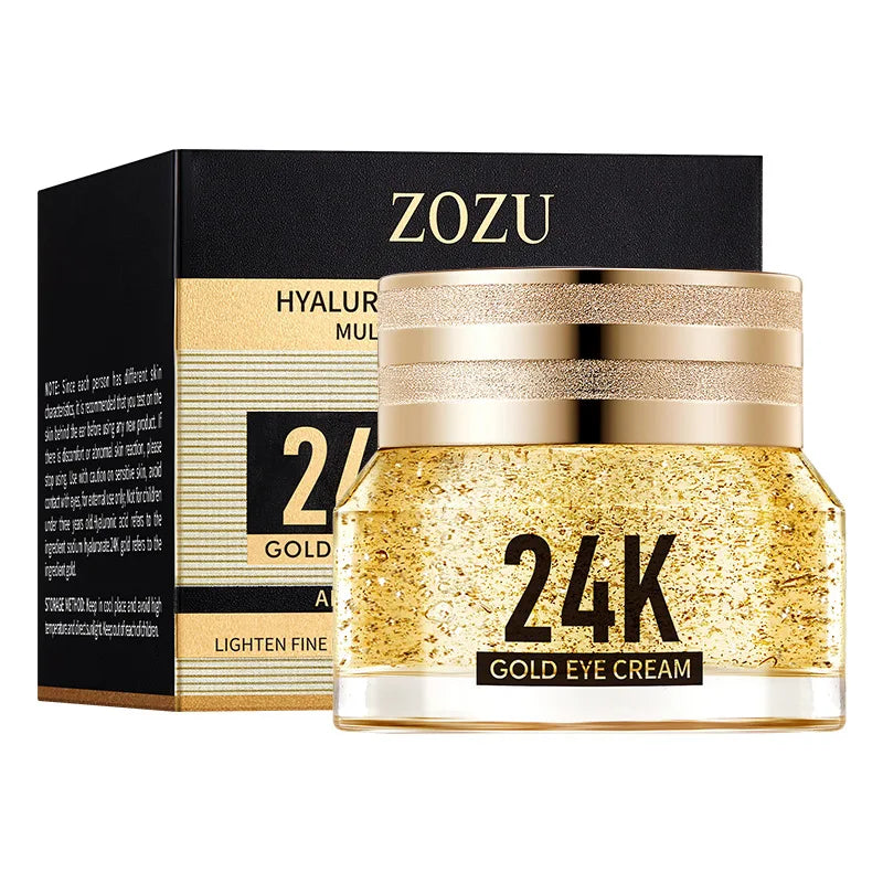 Crema Contorno de Ojos con Oro 24k y Ácido Hialurónico – Antiojeras y Antibolsas