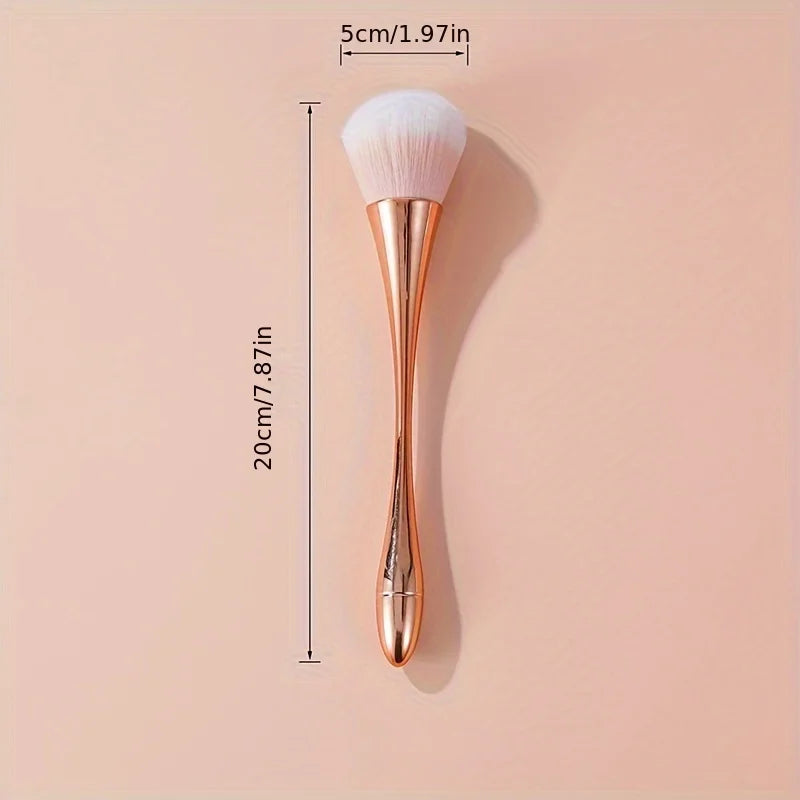 Rose Golden Fan Brush – Rose Golden Fan Brush for Highlighter and Blusher