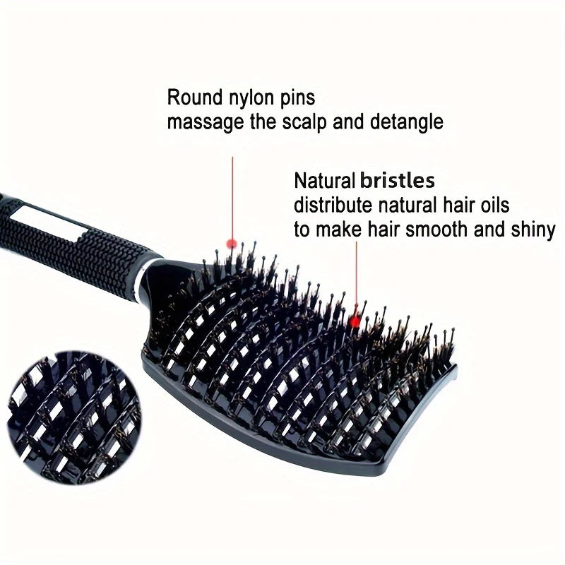 PureFlex: Cepillo de Pelo Autolimpiable Ergonómico | HydroBristle