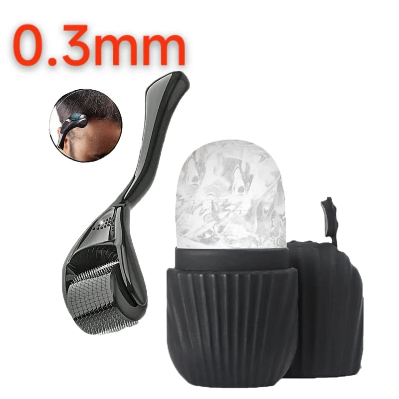 Rodillo Facial de Hielo – Set Dermapen y Rodillo Antiinflamatorio para Piel Luminosa