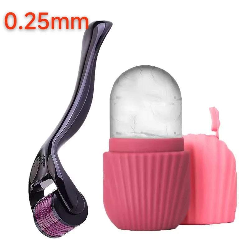 Rodillo Facial de Hielo – Set Dermapen y Rodillo Antiinflamatorio para Piel Luminosa