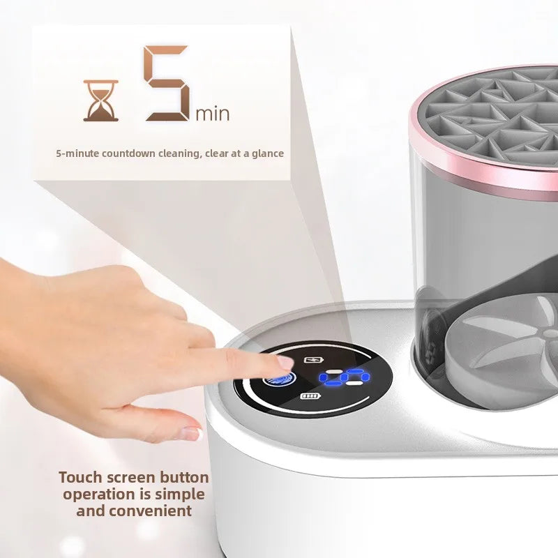 BrushClean Pro – Limpiador Eléctrico de Brochas de Maquillaje