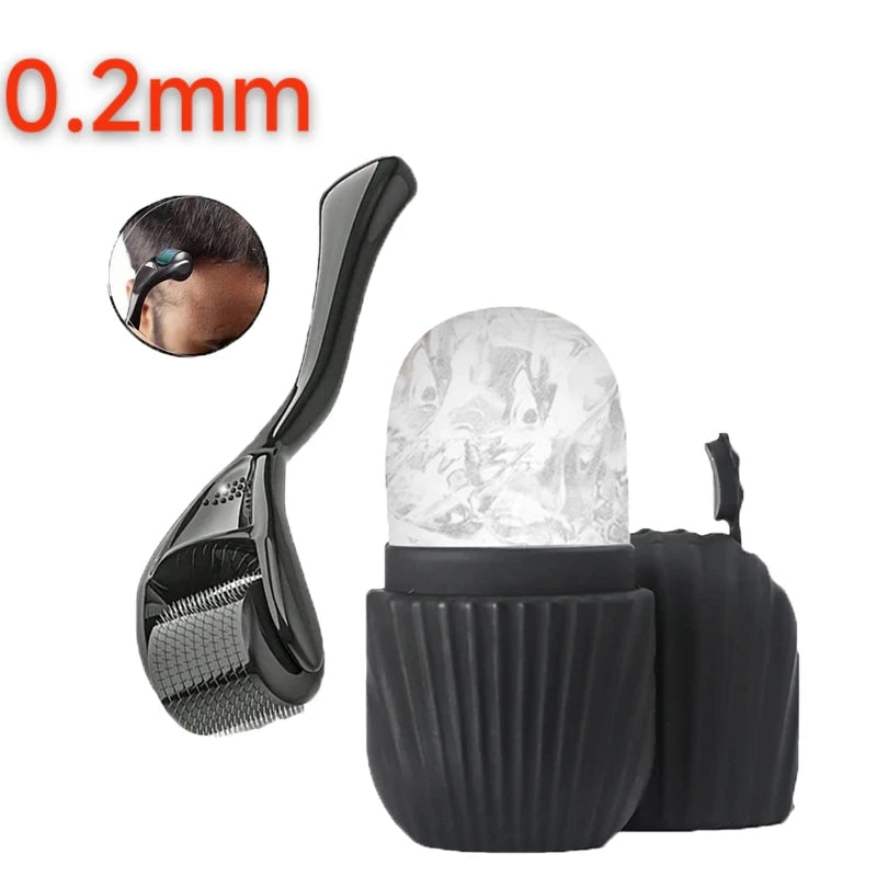 Rodillo Facial de Hielo – Set Dermapen y Rodillo Antiinflamatorio para Piel Luminosa
