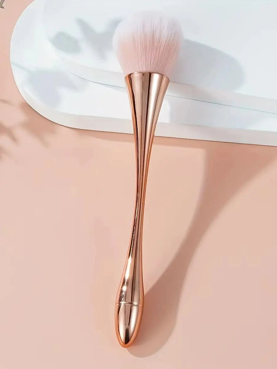 Rose Golden Fan Brush – Rose Golden Fan Brush for Highlighter and Blusher