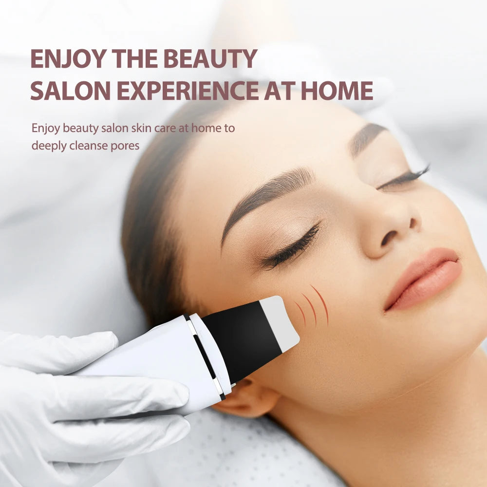 ScalpBoost – Spatule ultrasonique faciale avec EMS et micro-courant
