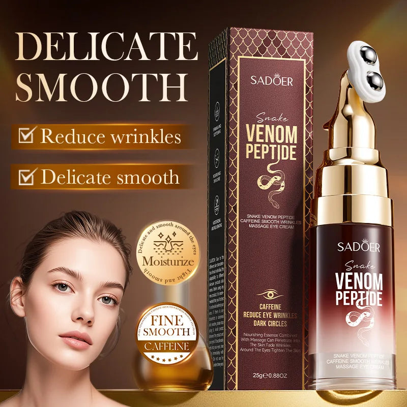 Crema Contorno de Ojos SADOER con Péptidos de Veneno de Serpiente – Antiarrugas y Antiojeras